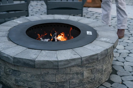 Burly Comfort II smokeless fire pit insert in steel