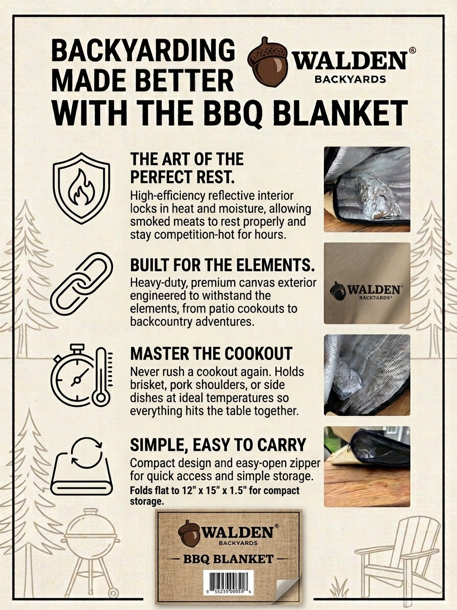 The Walden Backyards® Insulated BBQ Blanket