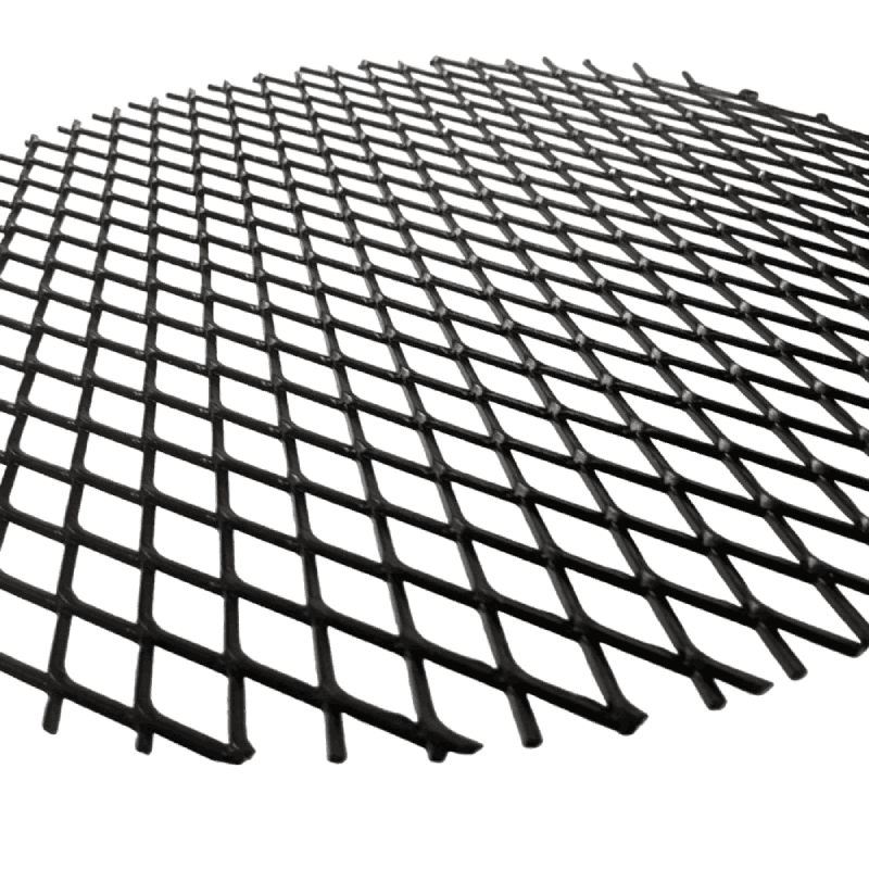 angled view of mesh of ember catcher