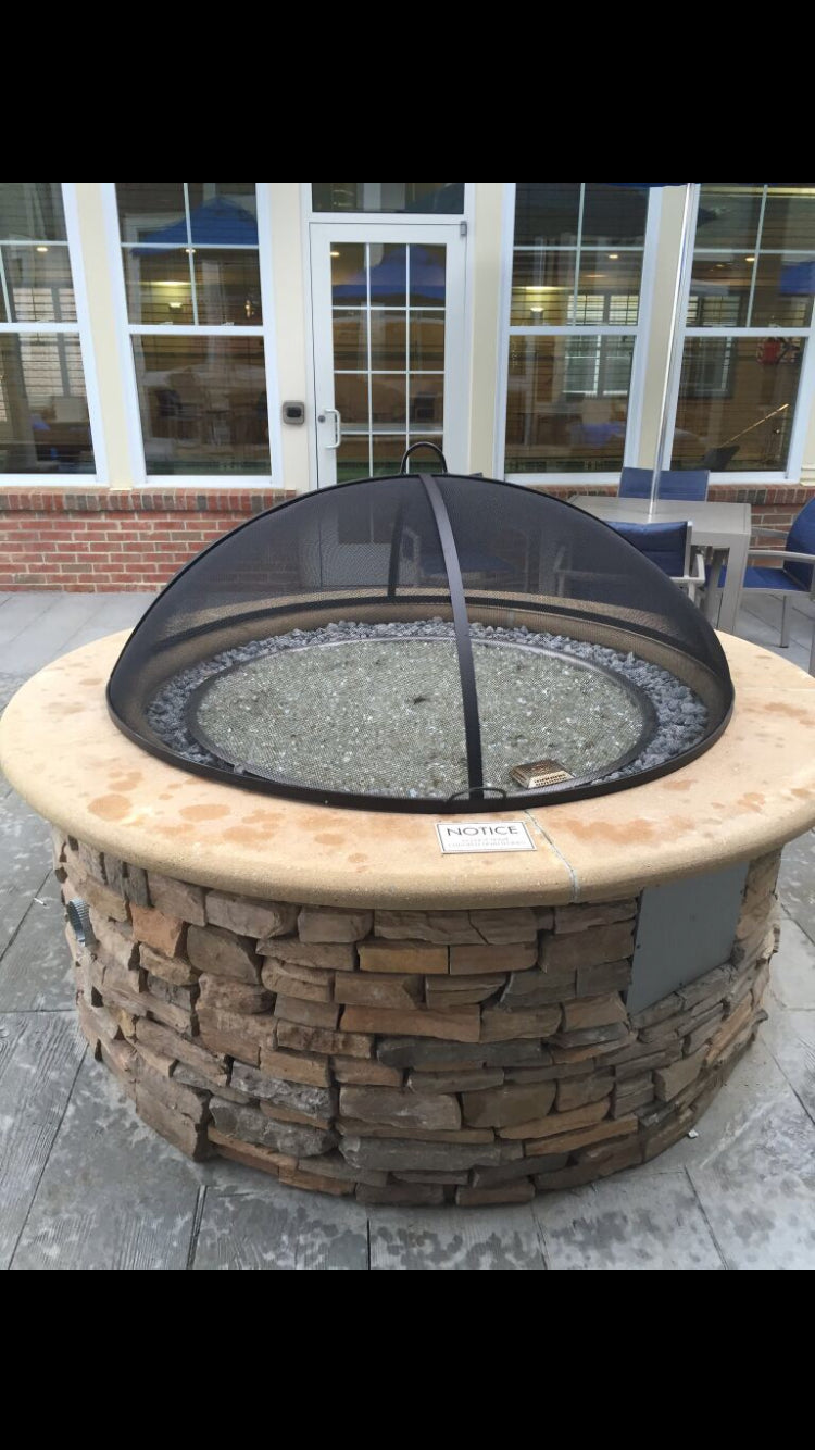 Lift Off Dome Fire Pit Screen | Master Flame Spark Guard