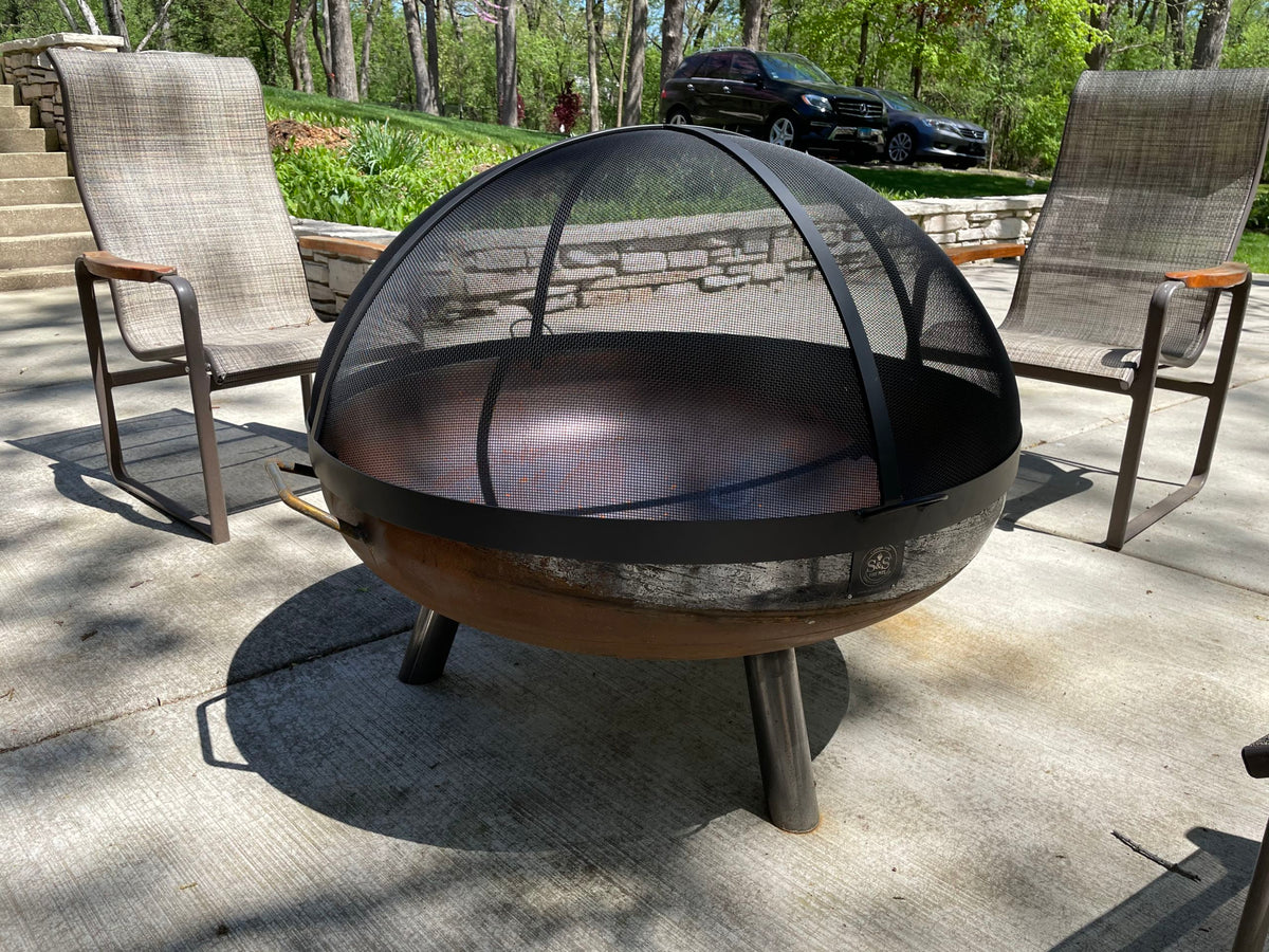 Lift Off Dome Fire Pit Screen | Master Flame Spark Guard