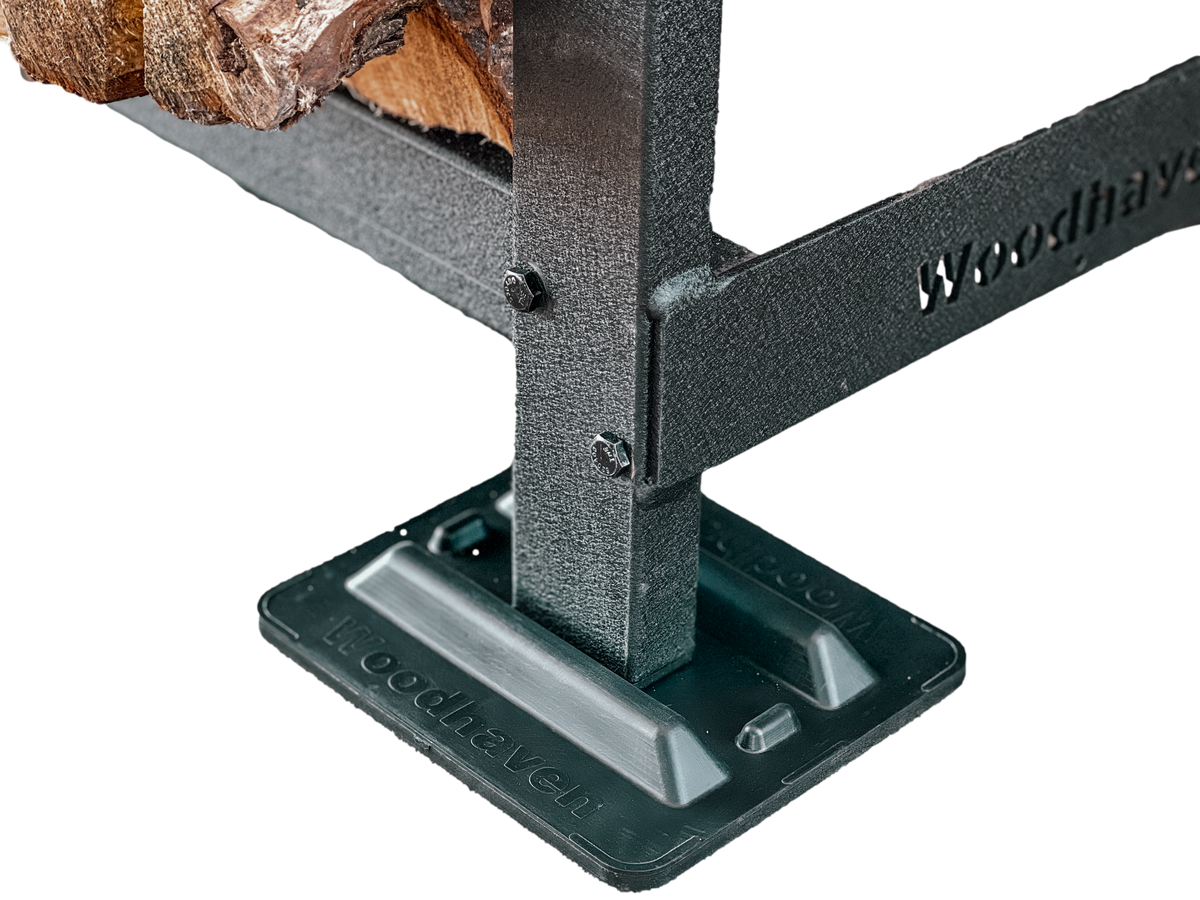 12 ft Steel Firewood Rack Holds 3/4 Cord Woodhaven