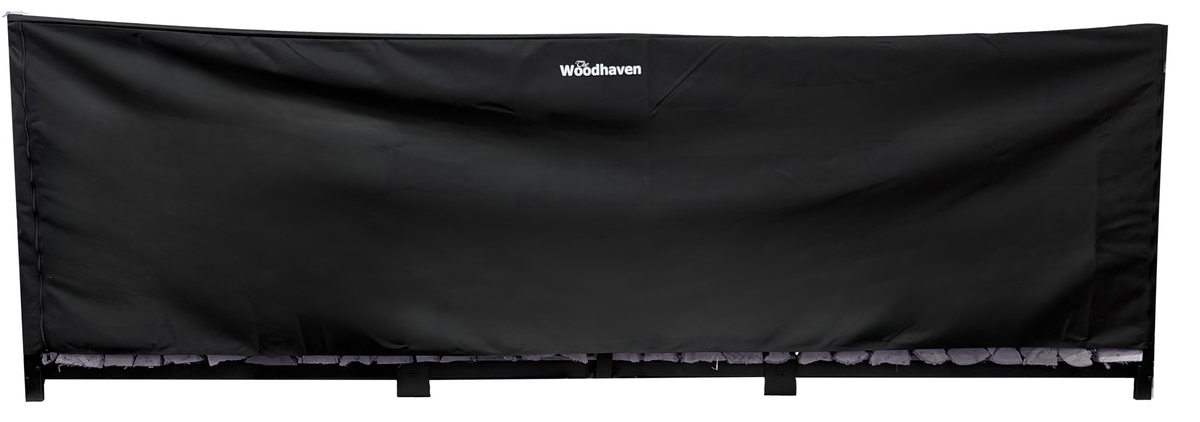 Full Firewood Rack Cover with Zipper   USA Made  Woodhaven