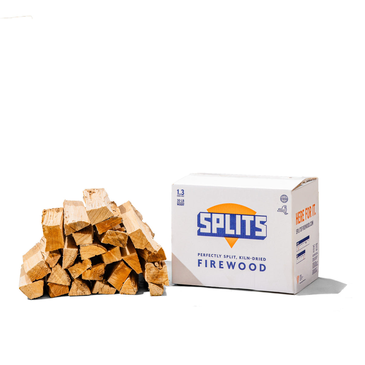SPLITS – Perfectly Split Boxed Firewood for Cooking, BBQ, Pizza, Firepits, and More