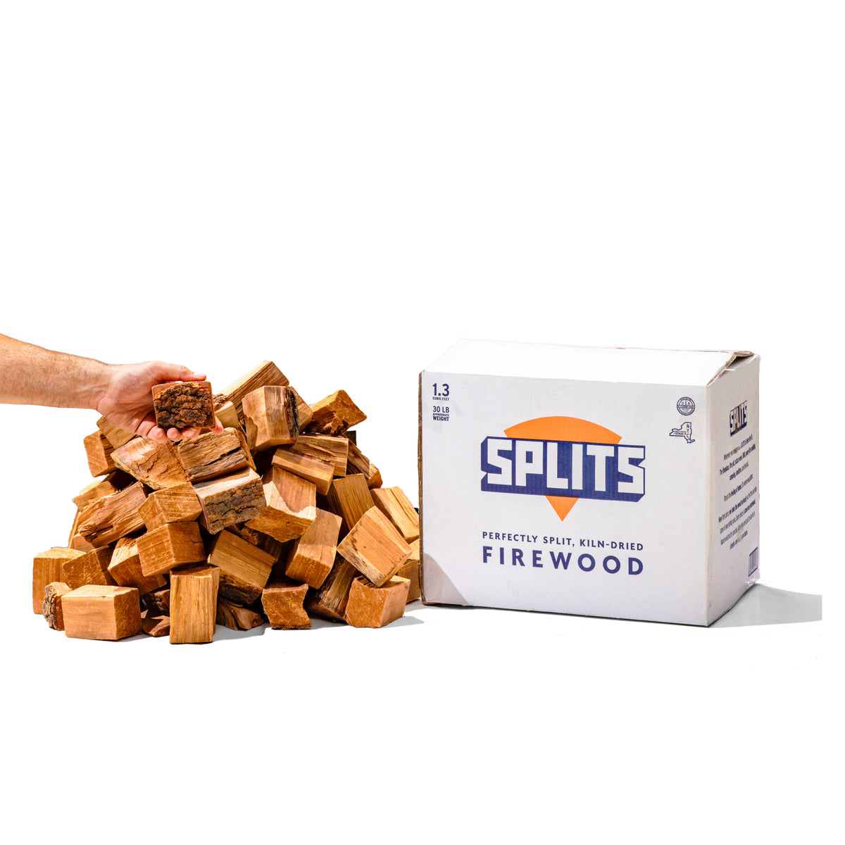 3 Inch Chunks - Smoking Wood Chunks Firewood - BIG BOX