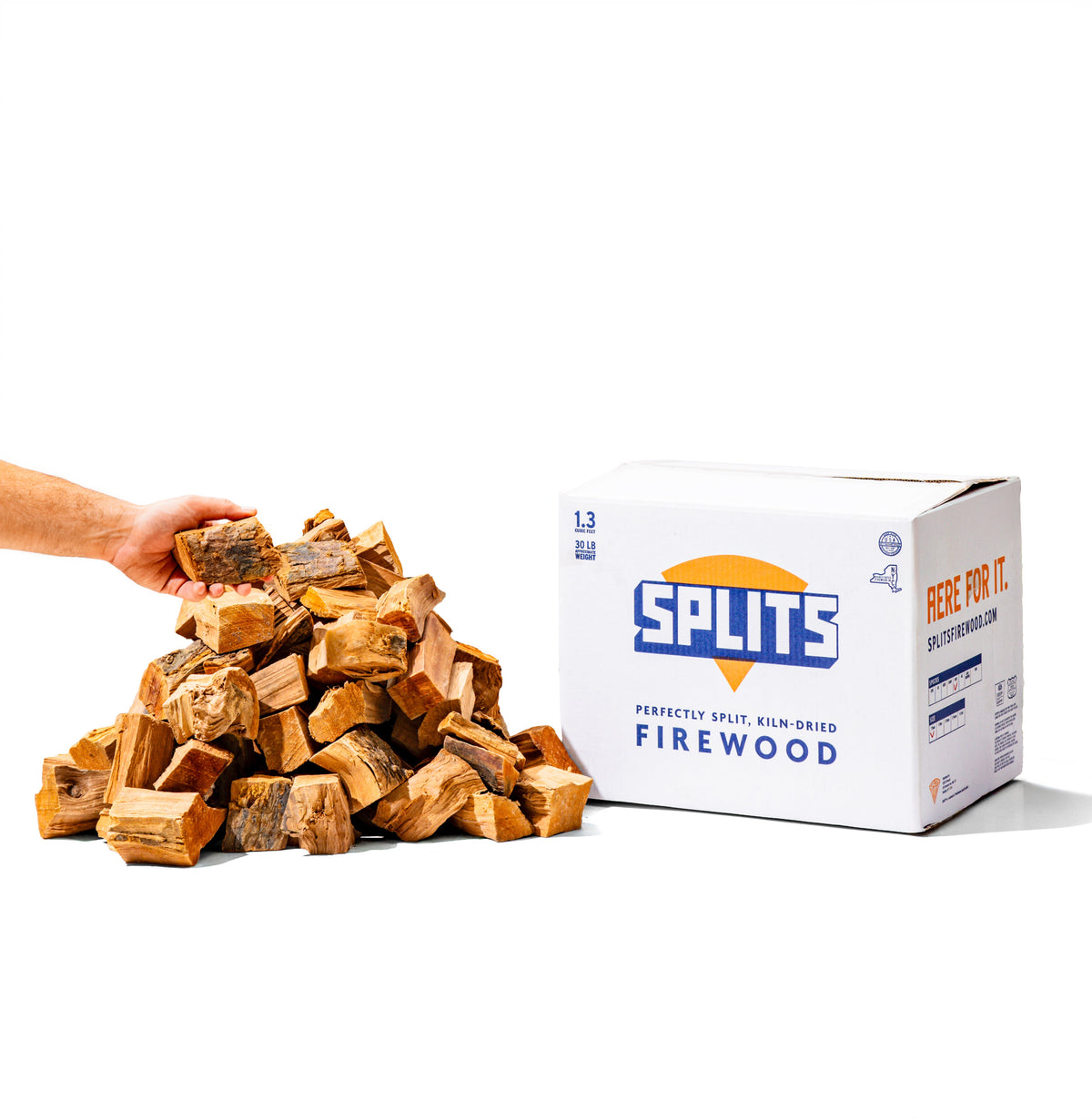 3 Inch Chunks - Smoking Wood Chunks Firewood - BIG BOX