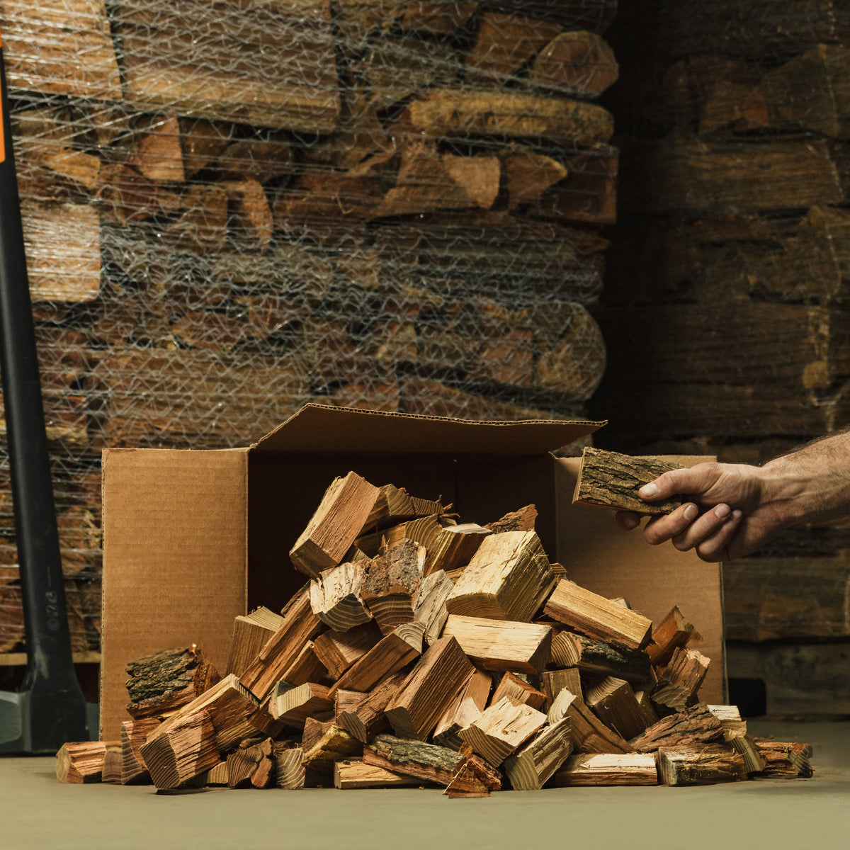 3 Inch Chunks - Smoking Wood Chunks Firewood - BIG BOX