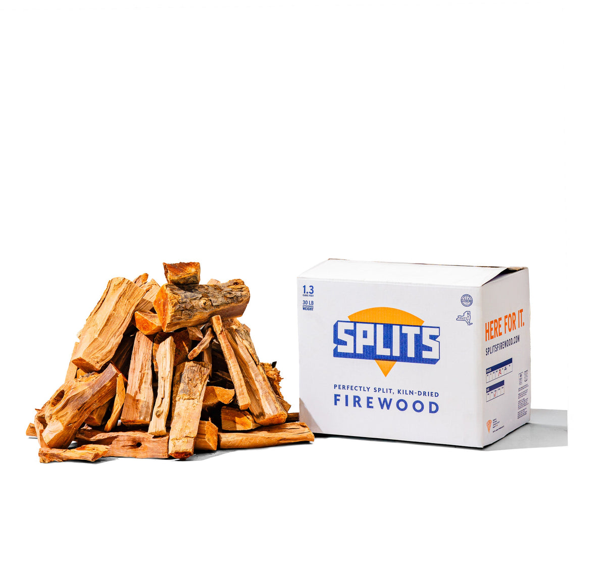 SPLITS – Perfectly Split Boxed Firewood for Cooking, BBQ, Pizza, Firepits, and More