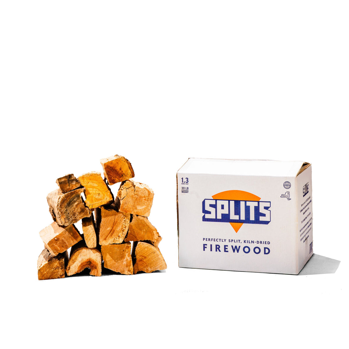 SPLITS – Perfectly Split Boxed Firewood for Cooking, BBQ, Pizza, Firepits, and More