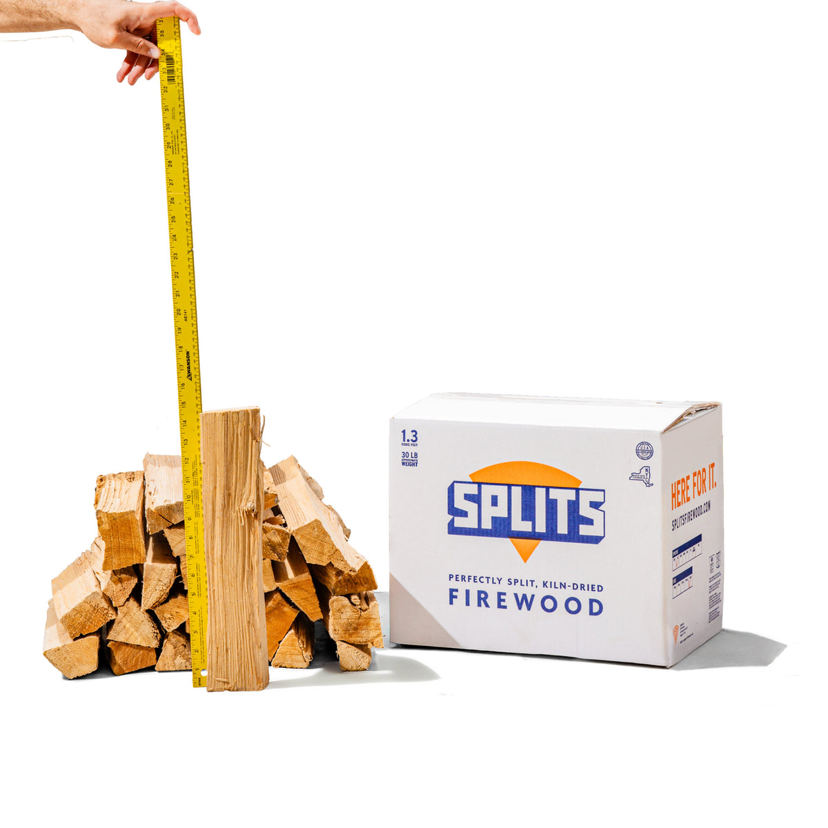 SPLITS – Perfectly Split Boxed Firewood for Cooking, BBQ, Pizza, Firepits, and More