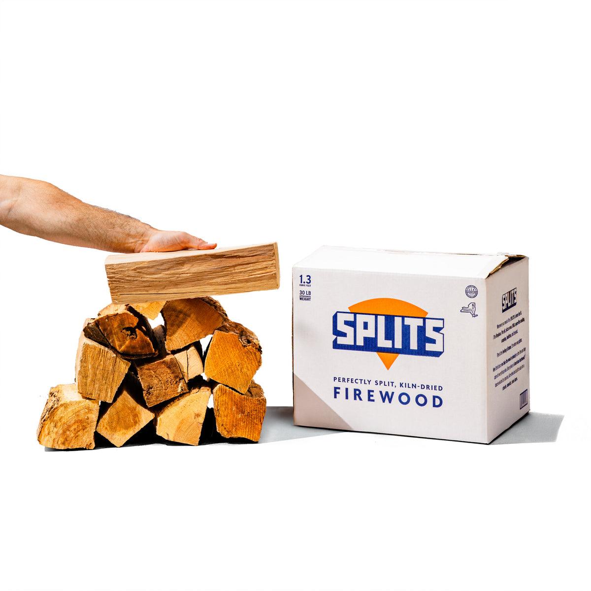 SPLITS – Perfectly Split Boxed Firewood for Cooking, BBQ, Pizza, Firepits, and More