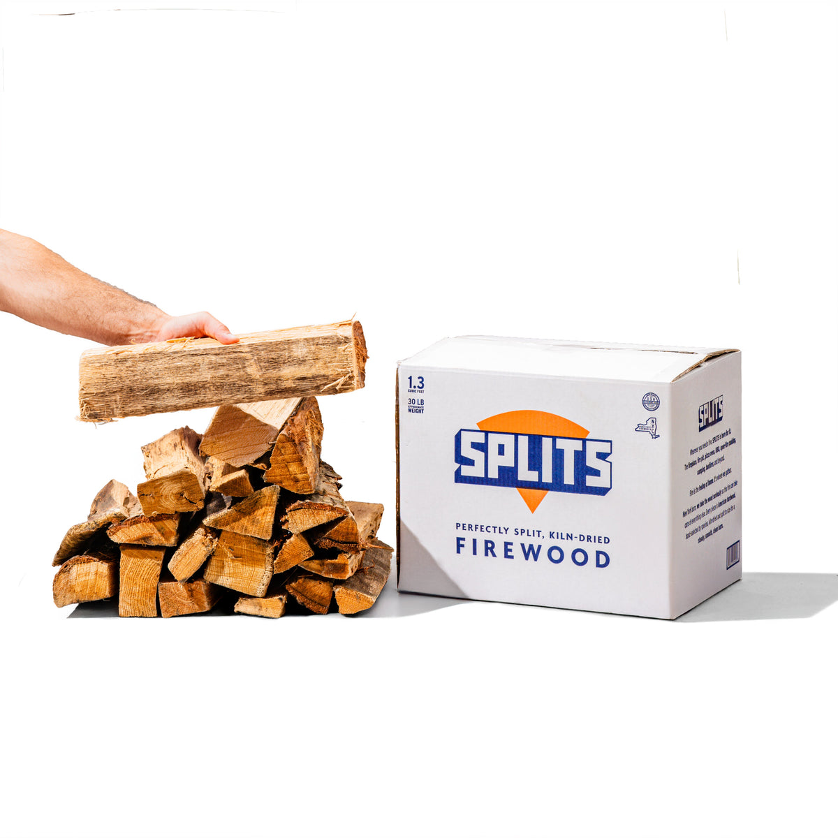 SPLITS – Perfectly Split Boxed Firewood for Cooking, BBQ, Pizza, Firepits, and More