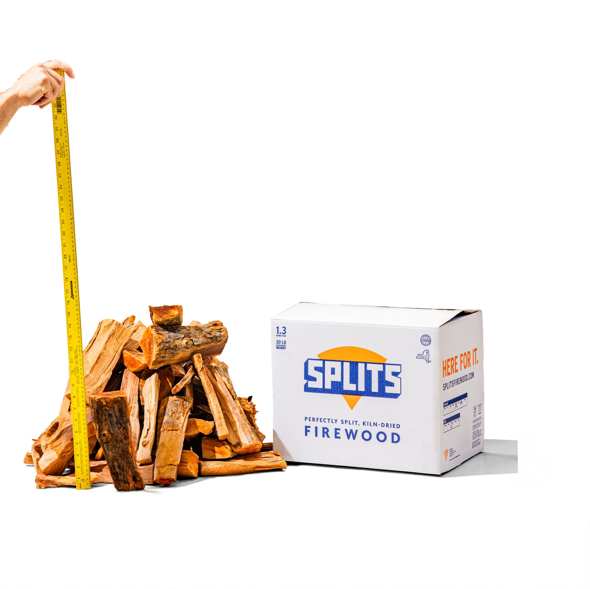 SPLITS – Perfectly Split Boxed Firewood for Cooking, BBQ, Pizza, Firepits, and More