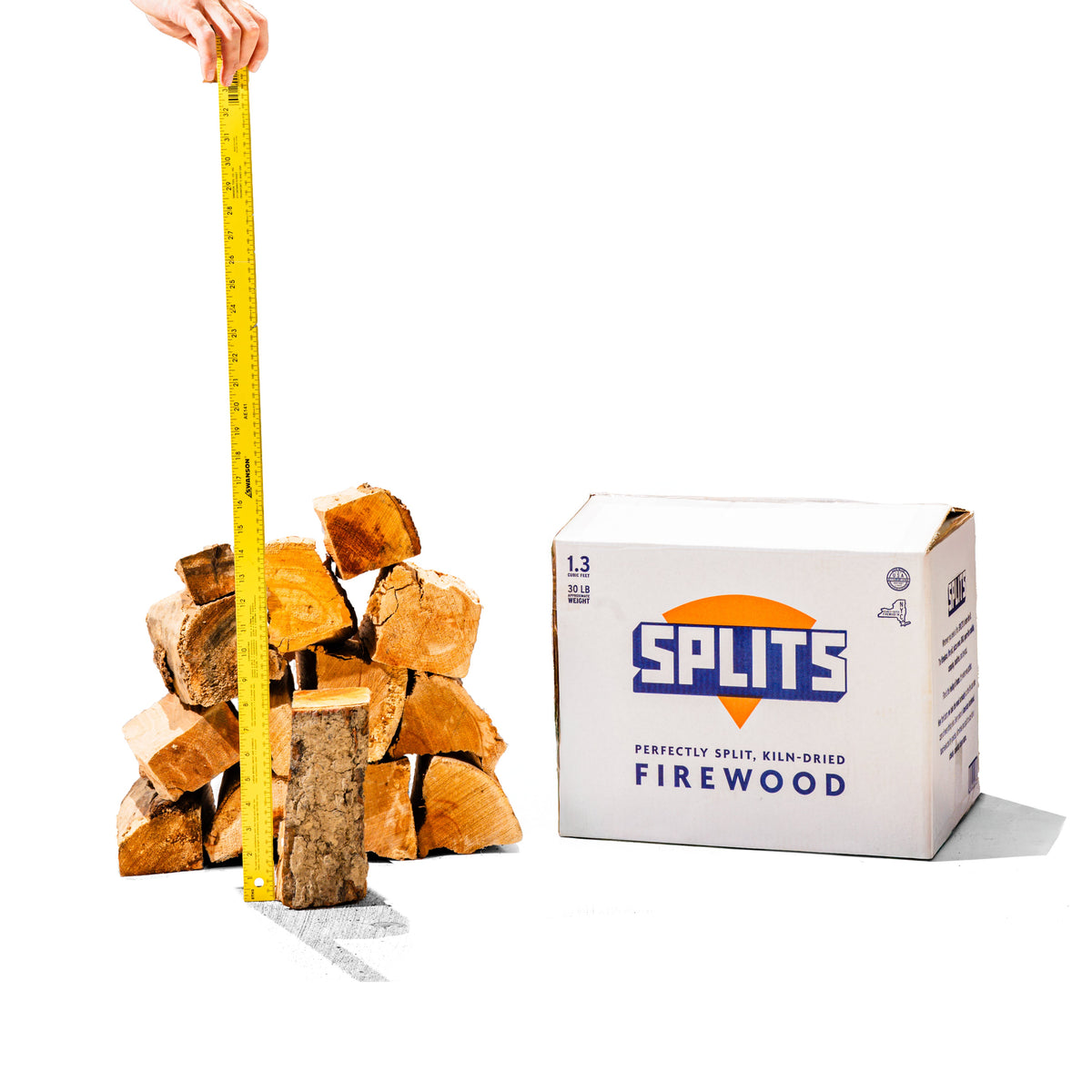 SPLITS – Perfectly Split Boxed Firewood for Cooking, BBQ, Pizza, Firepits, and More