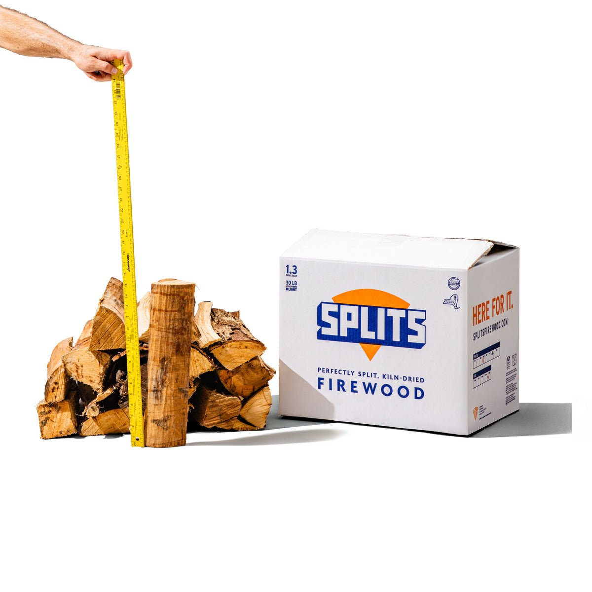 SPLITS – Perfectly Split Boxed Firewood for Cooking, BBQ, Pizza, Firepits, and More