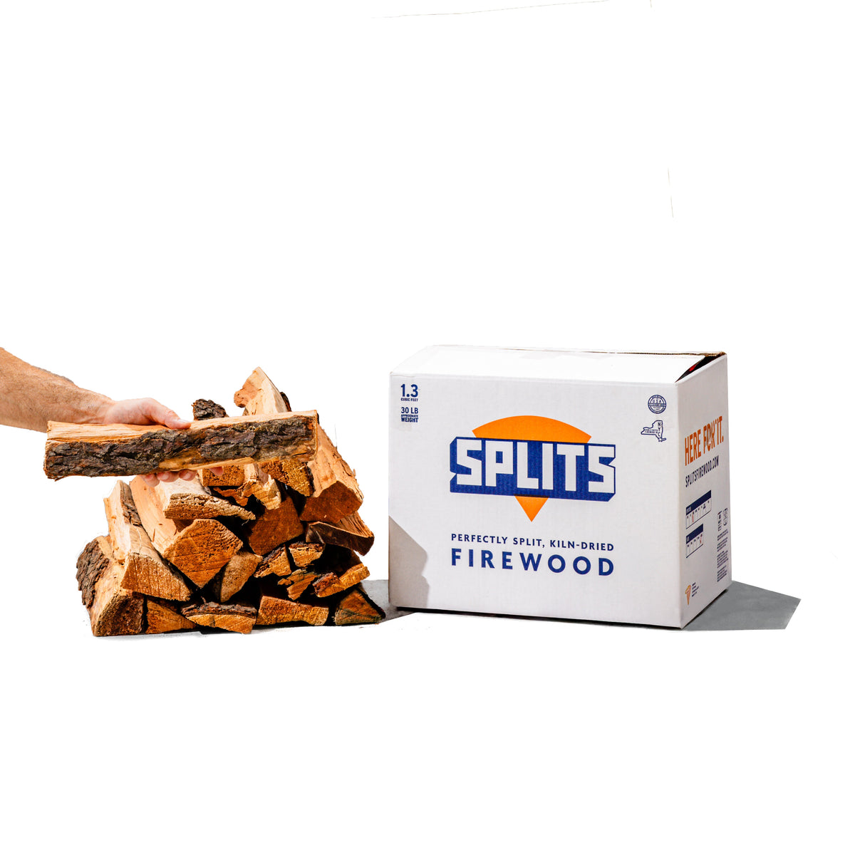 SPLITS – Perfectly Split Boxed Firewood for Cooking, BBQ, Pizza, Firepits, and More