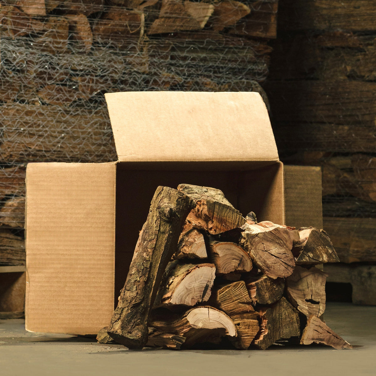 SPLITS – Perfectly Split Boxed Firewood for Cooking, BBQ, Pizza, Firepits, and More